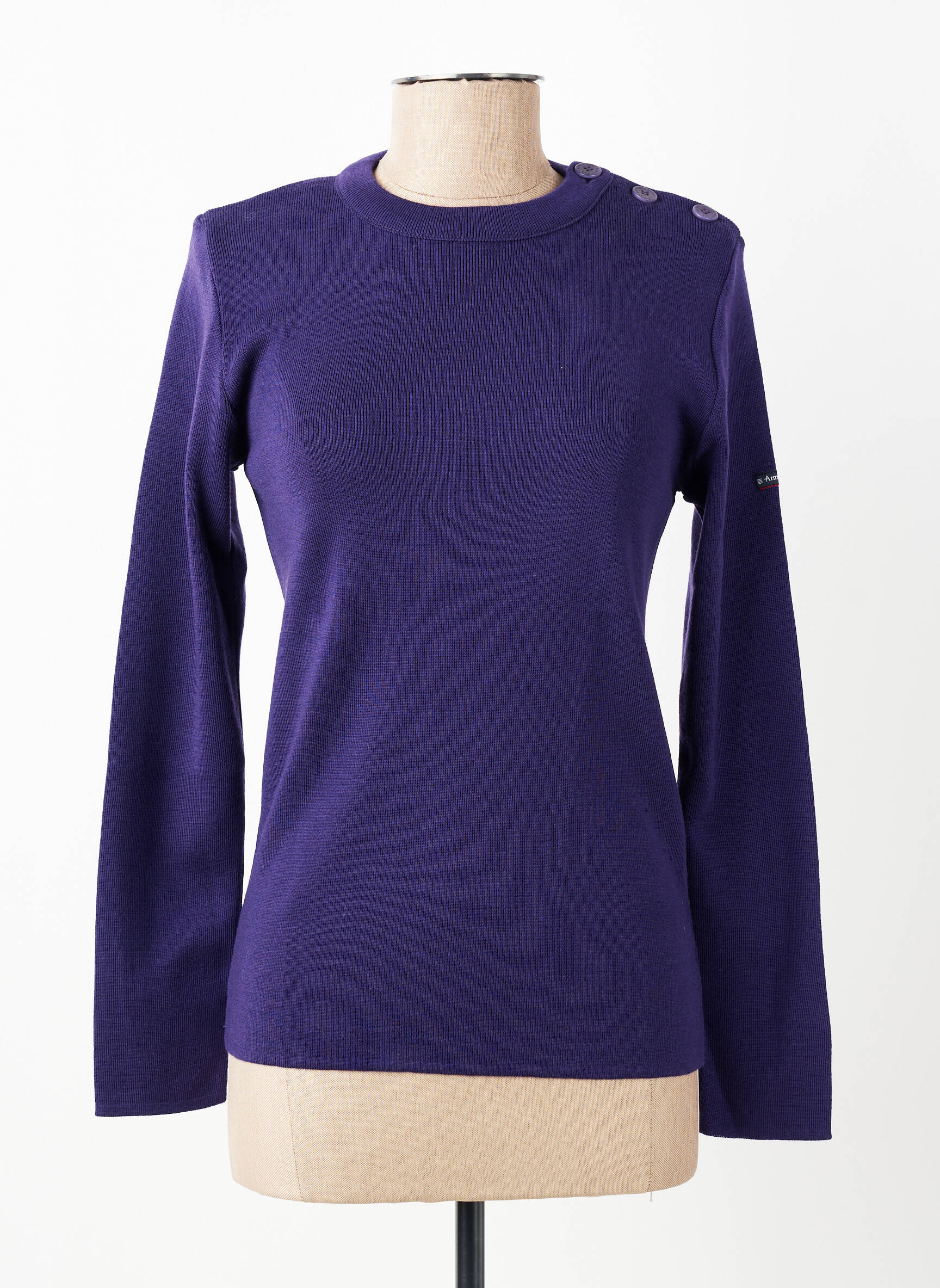 Pulover elasticitate mâneci lungi violet ARMOR LUX femeie