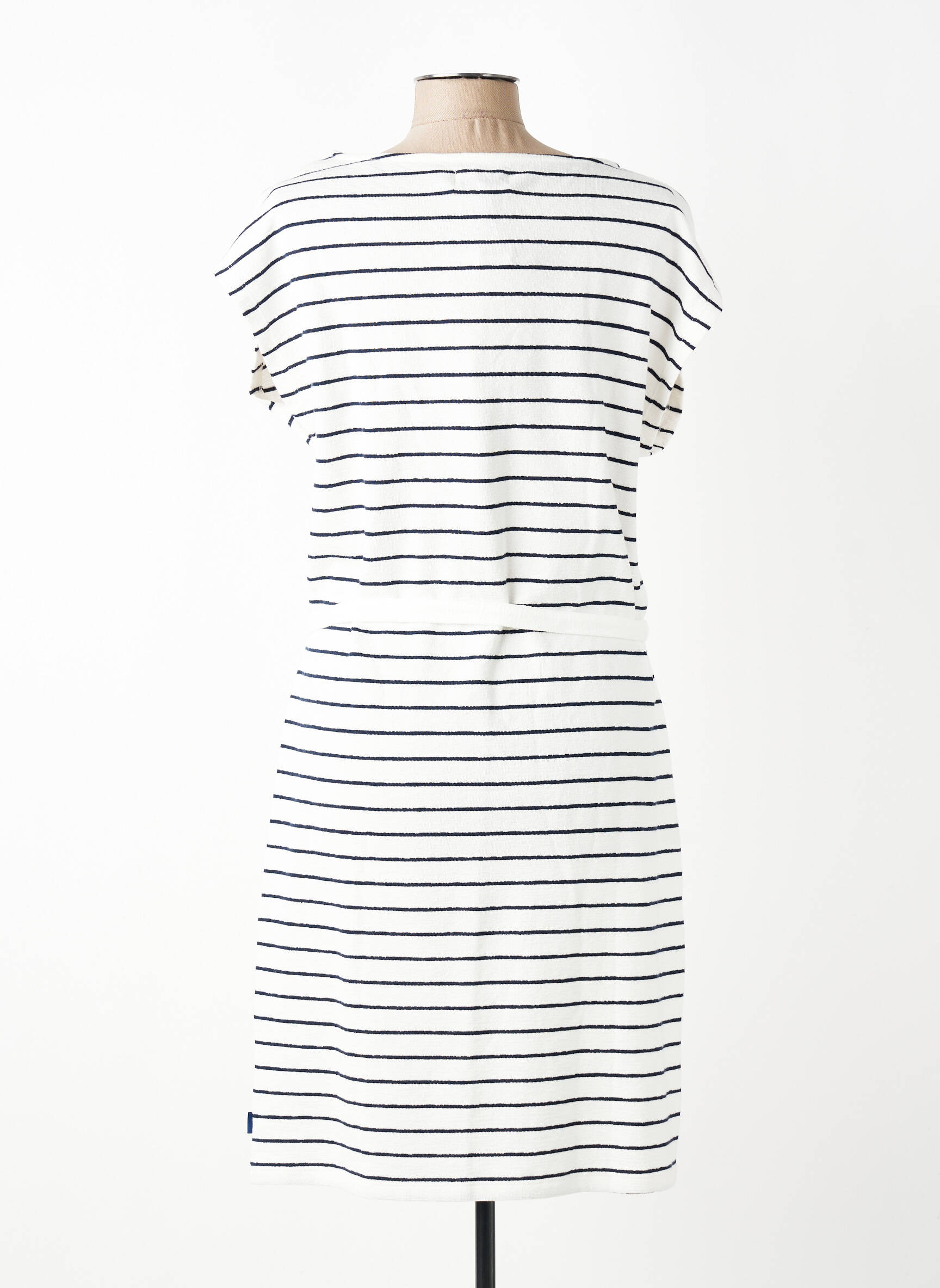 Rochie midi mâneci scurte mâneci scurte albastru BERMUDES femeie