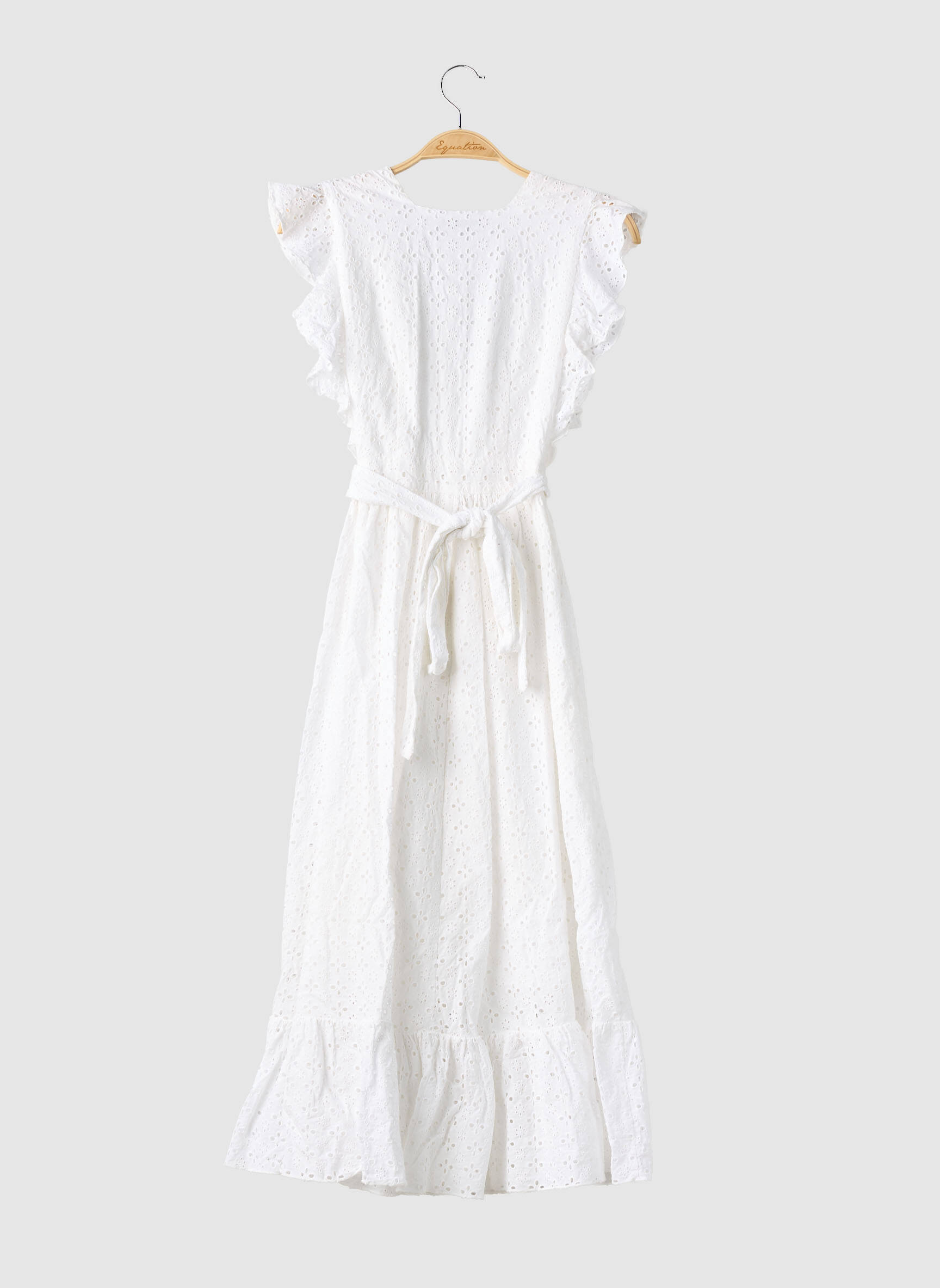 Rochie lungă mâneci scurte mâneci scurte alb MAJORELLE femeie
