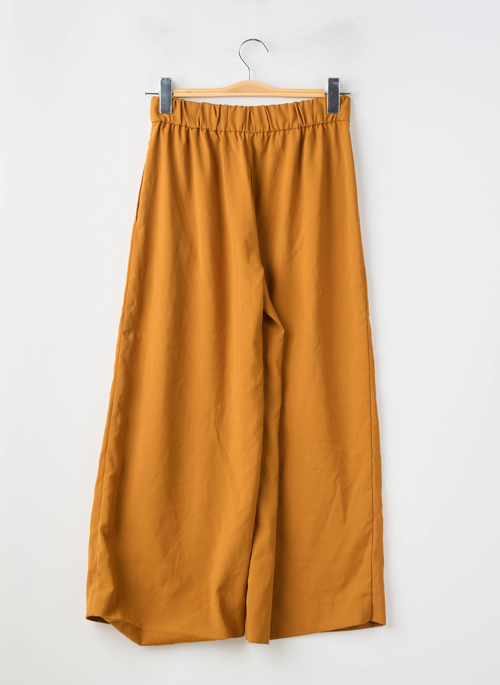 Pantalon 7/8 talie înaltă talie înaltă galben ZARA femeie