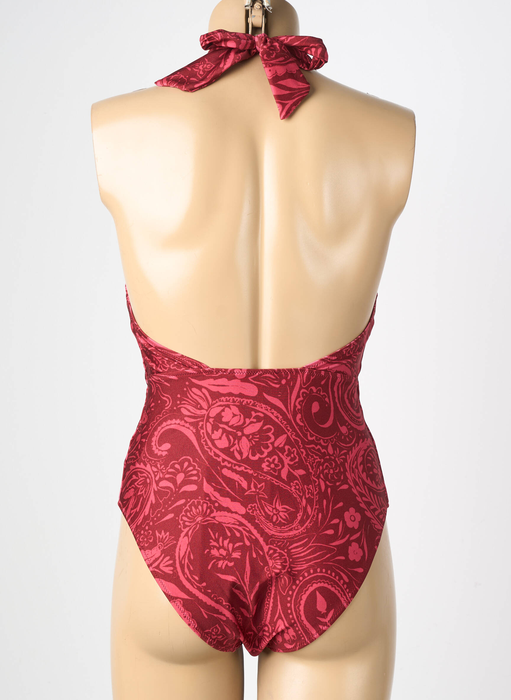 Costum de baie dintr-o singură piesă elasticitate roșu ALME femeie