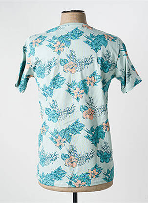Tricou croială cambrată mâneci scurte albastru REVER FLOW bărbat