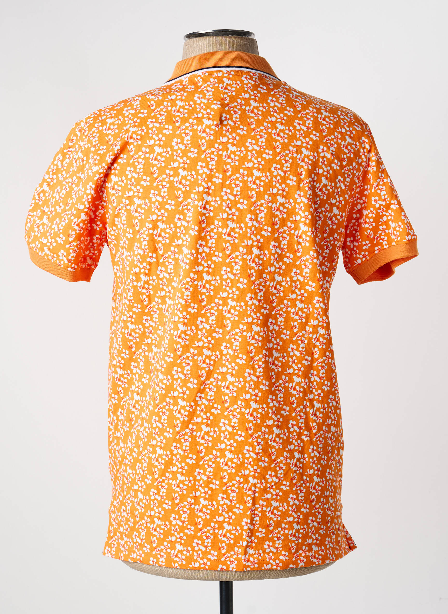 Polo țesătură jersey mâneci scurte portocalie RECYCLED ART WORLD bărbat