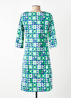 Rochie midi imprimeu floral mâneci 3/4 albastru CISSI OCH SELMA femeie
