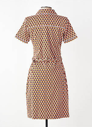 Rochie midi mâneci scurte mâneci scurte maro 4 FUNKY FLAVOURS femeie