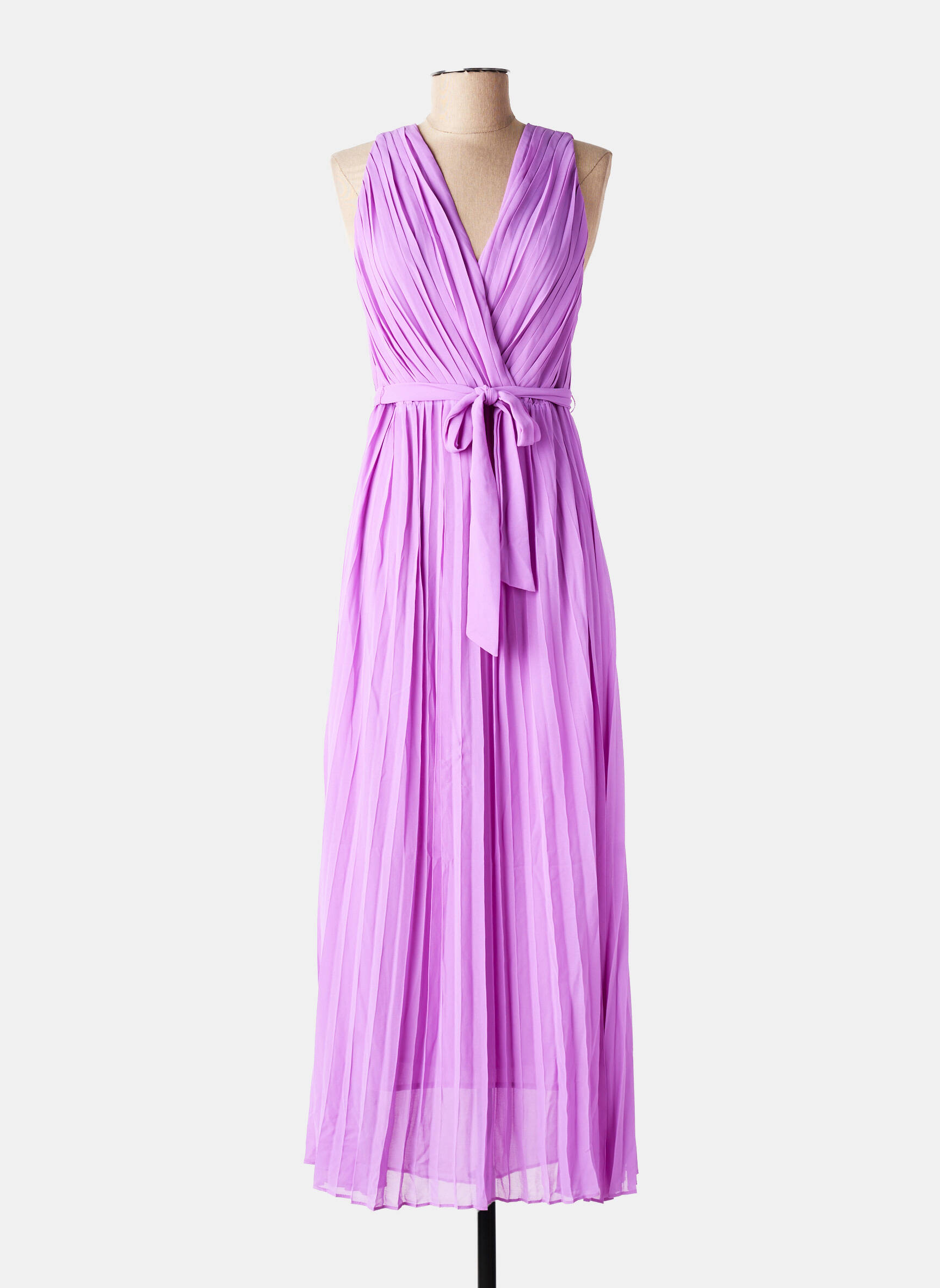 Rochie lungă fără mâneci fără mâneci violet LOLA CASADEMUNT femeie