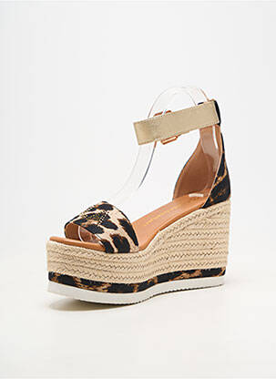 Espadrile țesătură satinată toc de 7 la 9 cm negru LOLA CASADEMUNT femeie