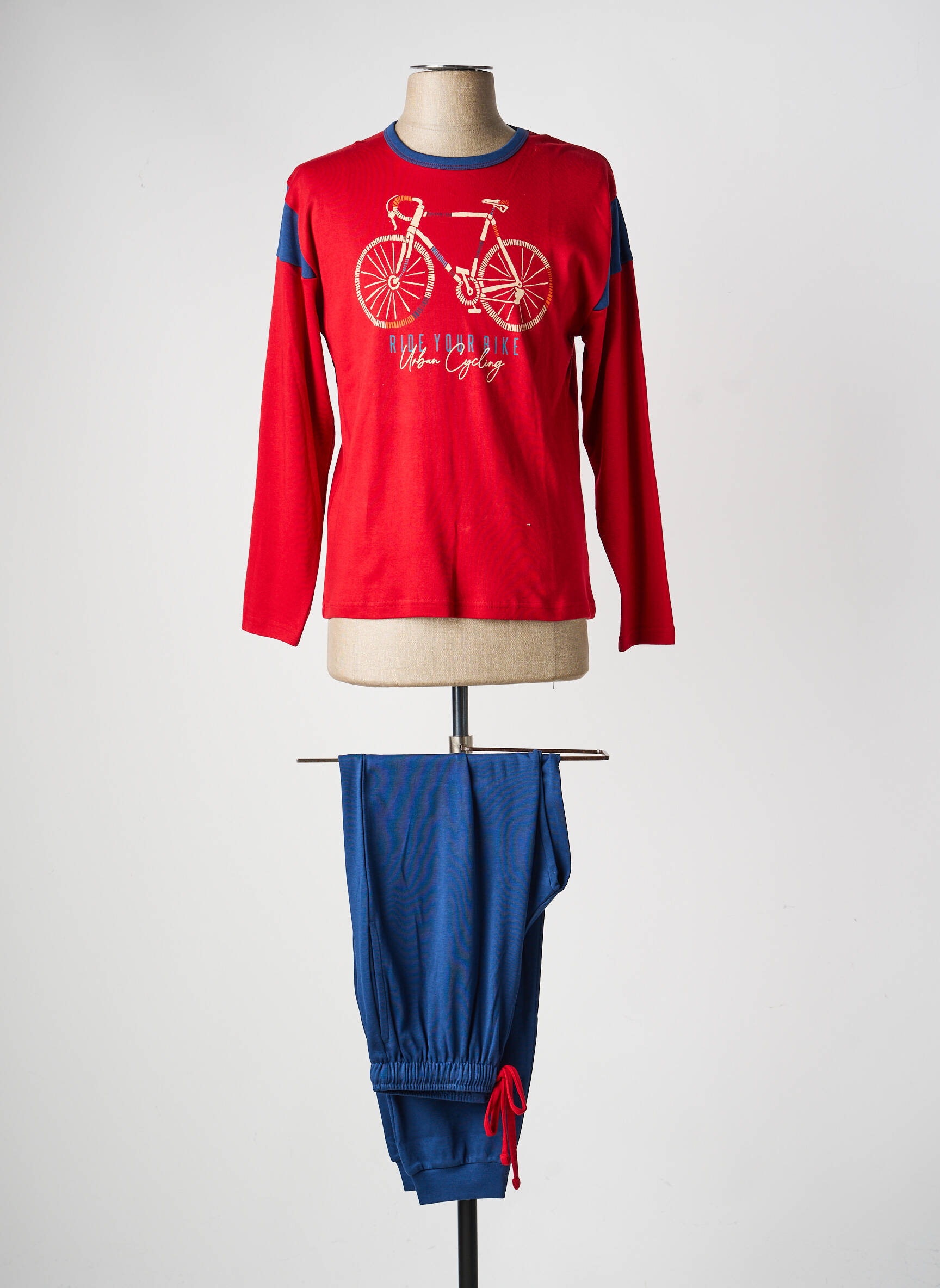 Pijama bază pantalon roșu MASSANA băiat
