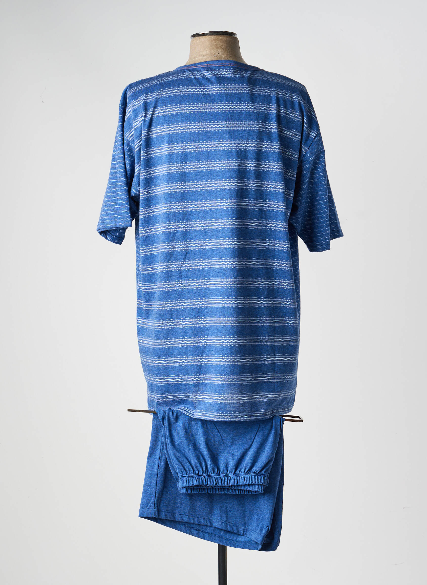 Pijama mâneci scurte albastru MASSANA femeie