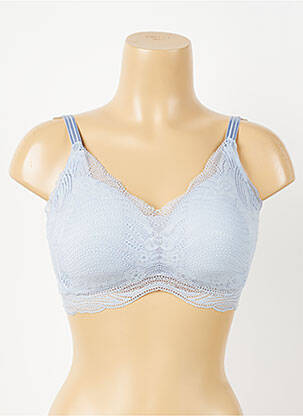 Sutien fără armatură top sutien push-up albastru TRIUMPH femeie
