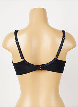 Sutien efect material satinat sutien cupe întregi cu decolteu înalt negru FLORALE BY TRIUMPH femeie