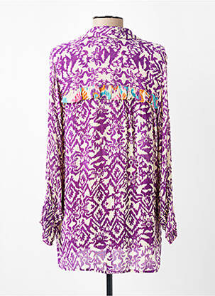 Cămașă țesătură crep mâneci lungi violet GOLD & SILVER femeie