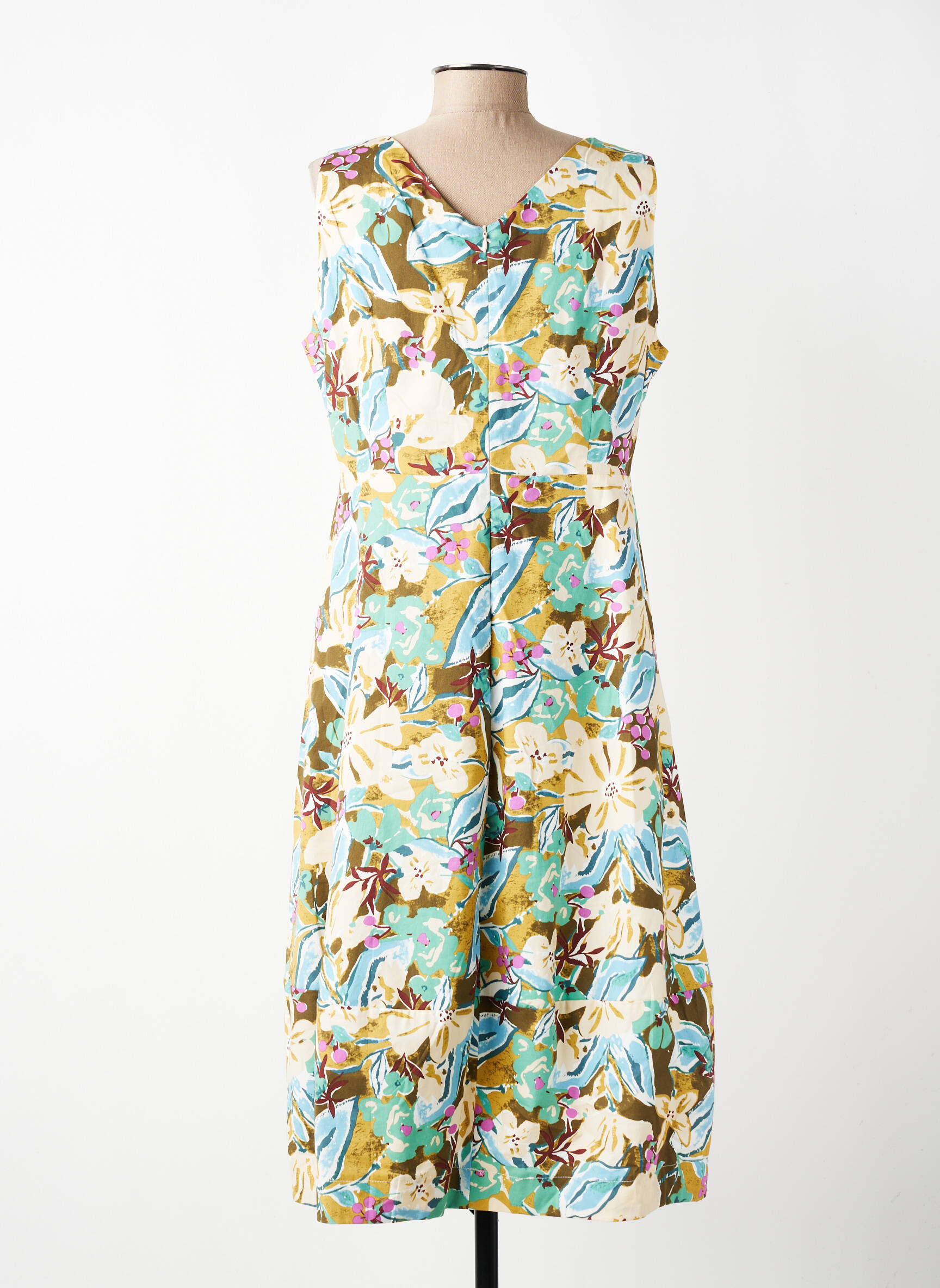 Rochie midi fără mâneci fără mâneci albastru SWEET MISS femeie