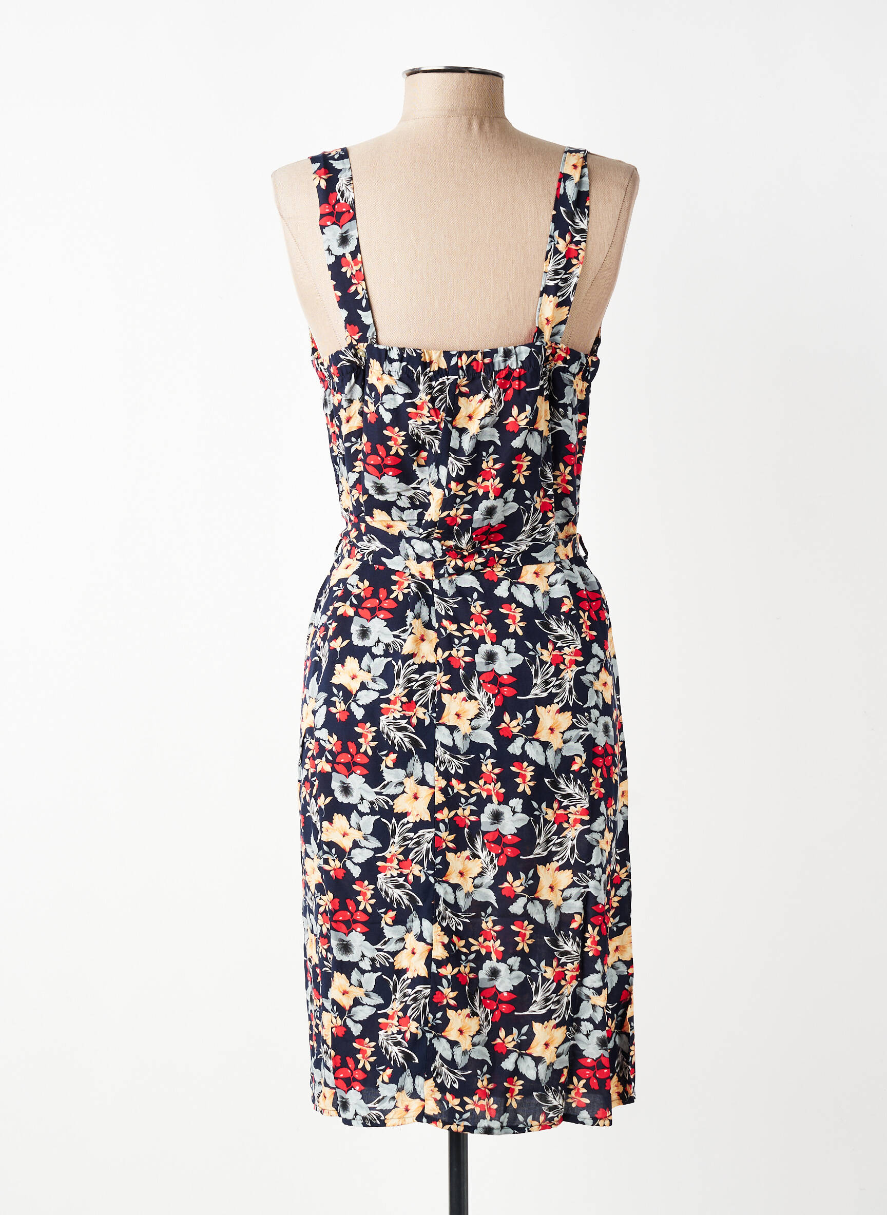 Rochie midi imprimeu floral fără mâneci albastru S.QUISE femeie