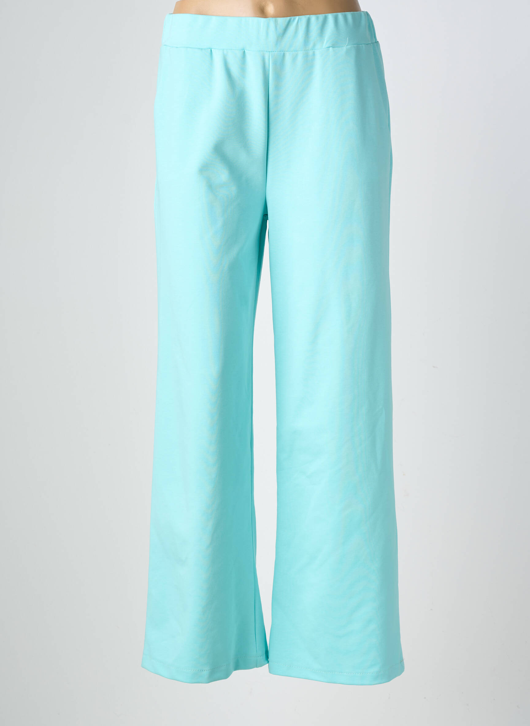 Pantalon larg buzunare mărime normală albastru WAY WAY femeie