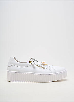 Adidași material neted toc de 4 la 6 cm alb GABOR femeie