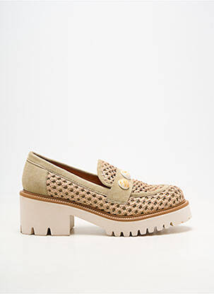 Mocasini vârf rotund toc de 4 la 6 cm verde MAM'ZELLE femeie