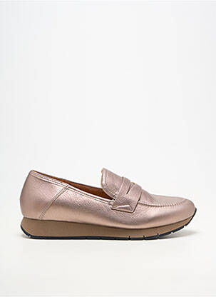 Mocasini material neted toc plat până la 3 cm maro GABOR femeie