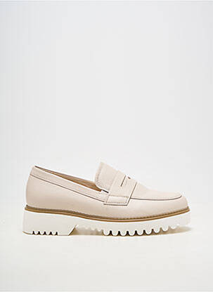 Mocasini material neted toc de 4 la 6 cm bej GABOR femeie