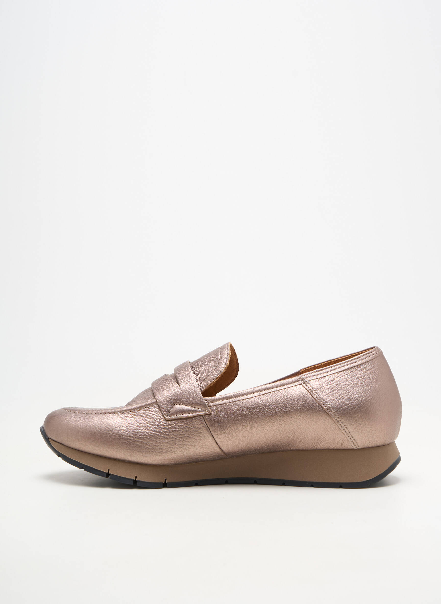 Mocasini material neted toc plat până la 3 cm maro GABOR femeie