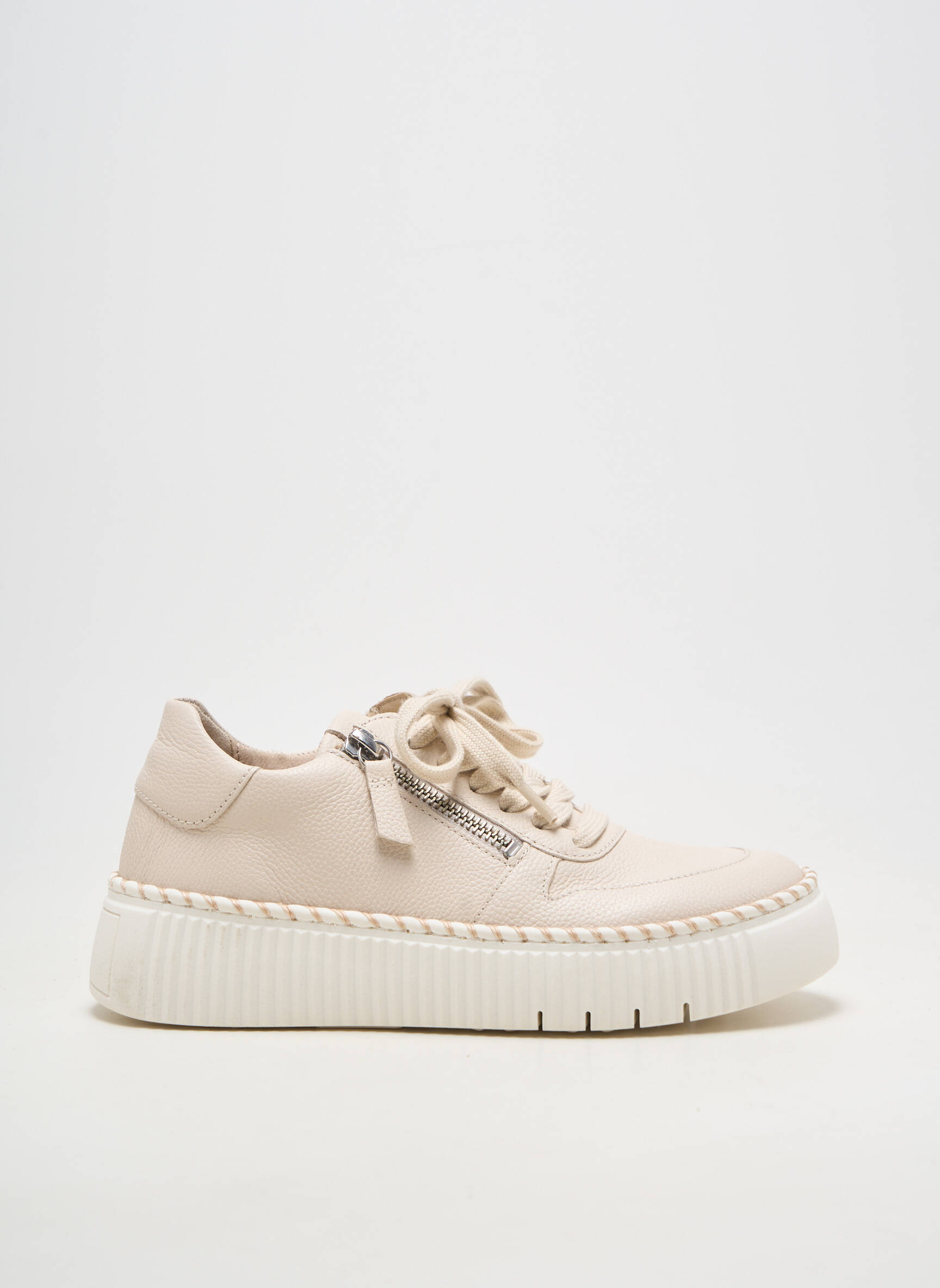 Adidași material neted toc plat până la 3 cm bej GABOR femeie