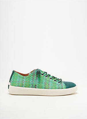 Adidași material neted toc plat până la 3 cm verde THINK! femeie