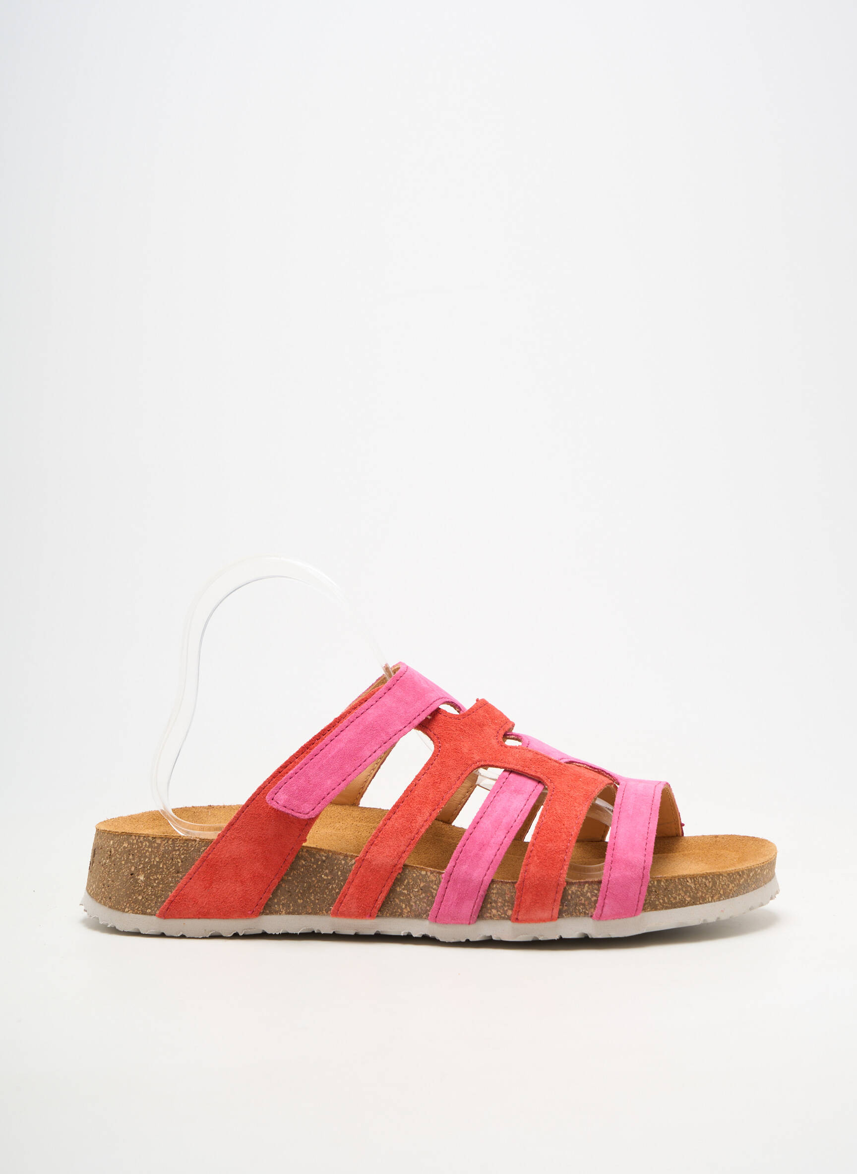 Sandale/pantofi decupați toc plat până la 3 cm roz THINK! femeie