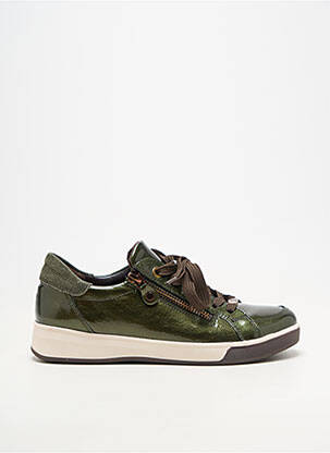 Adidași material neted toc plat până la 3 cm verde ARA femeie