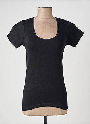 Top/caraco țesătură jersey negru MORETTA femeie