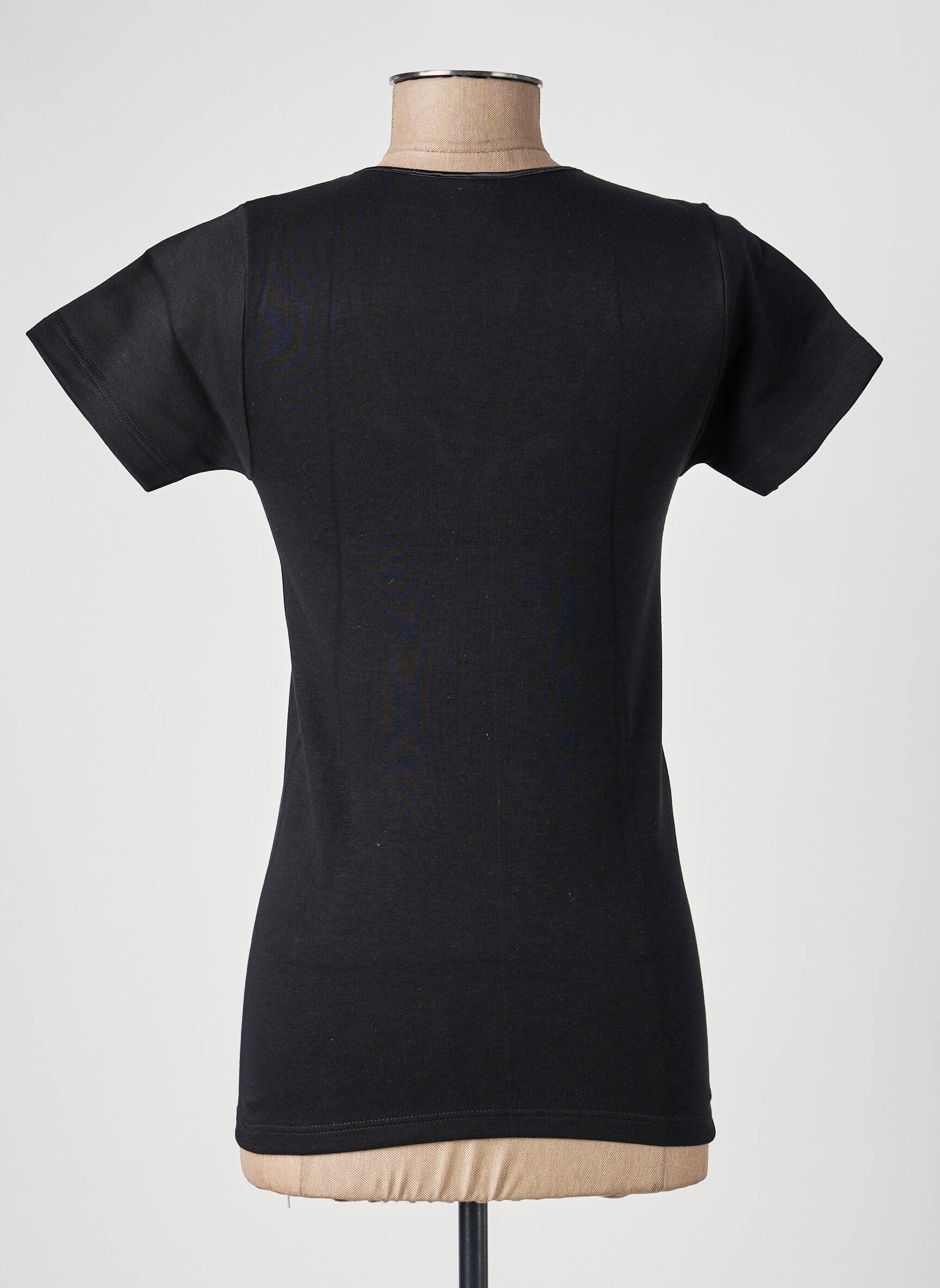 Top/caraco țesătură jersey negru MORETTA femeie