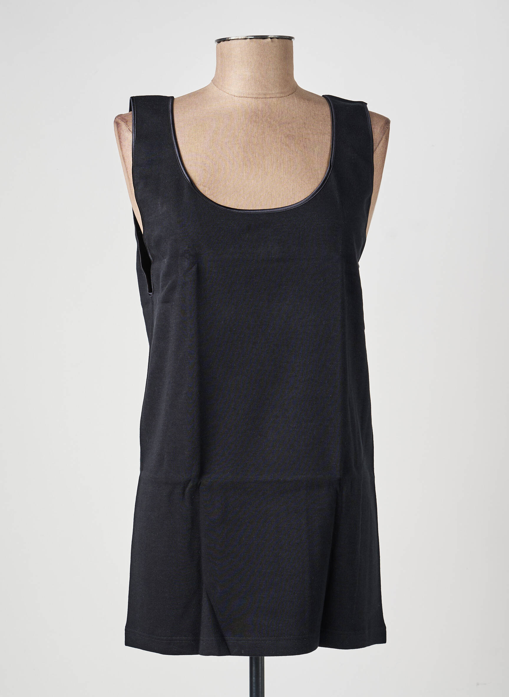 Top/caraco țesătură jersey negru MORETTA femeie
