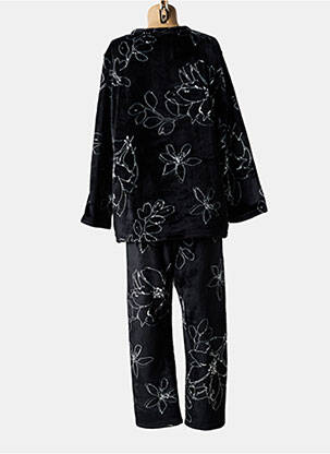 Pijama croială dreaptă negru ROSE POMME femeie