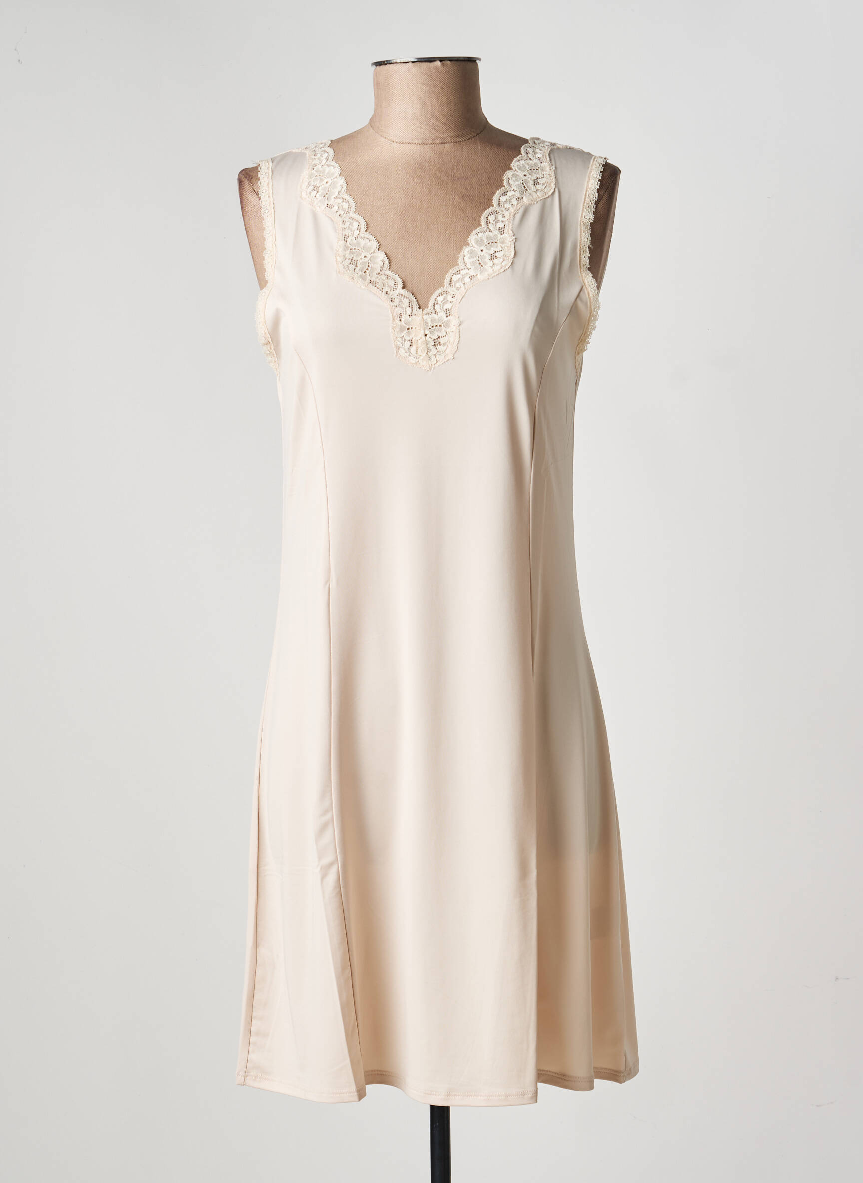 Jupon/fond de rochie broderie culoare piersică ROSE POMME femeie