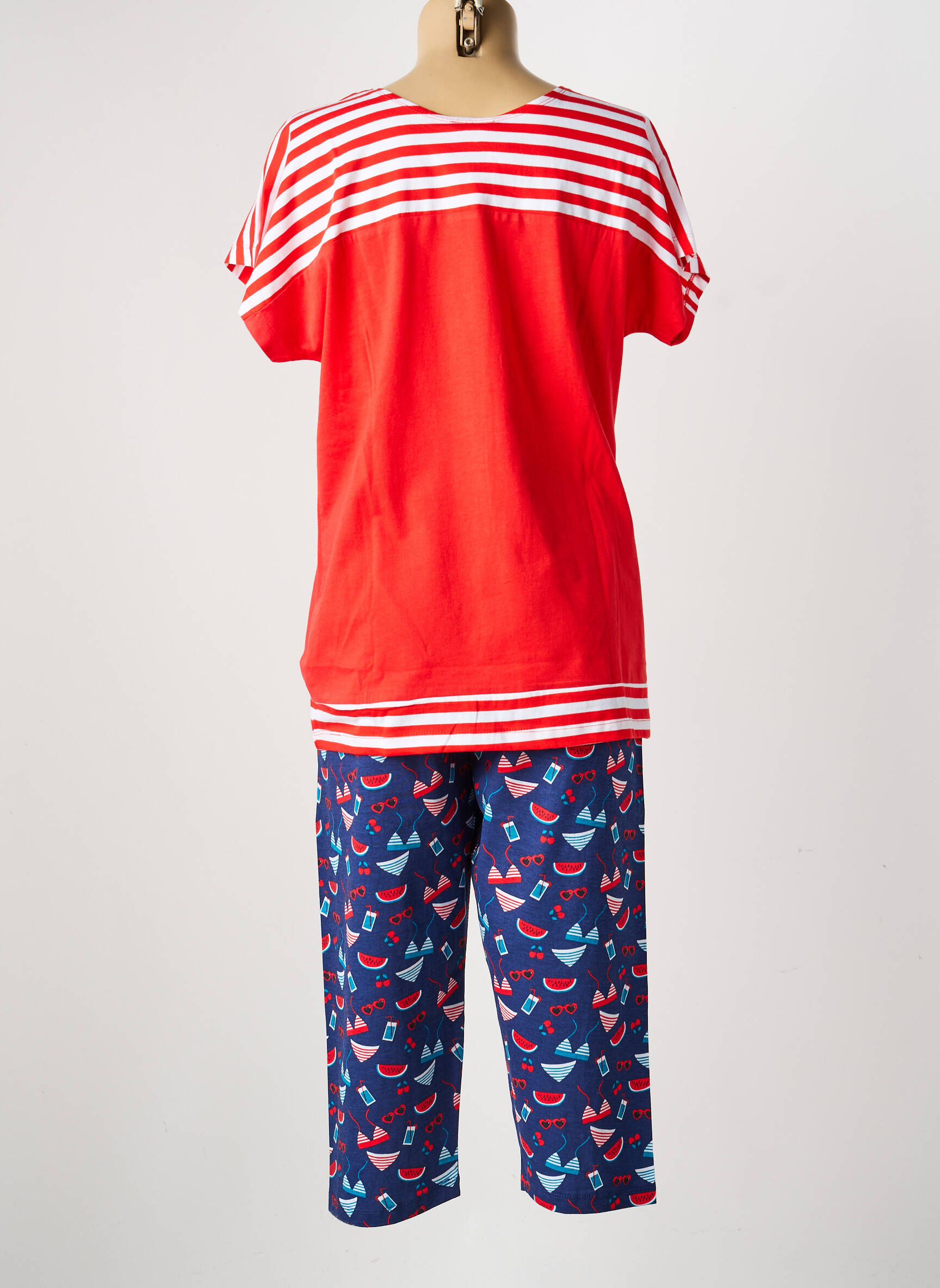 Pijama țesătură jerseu roșu ROSE POMME femeie