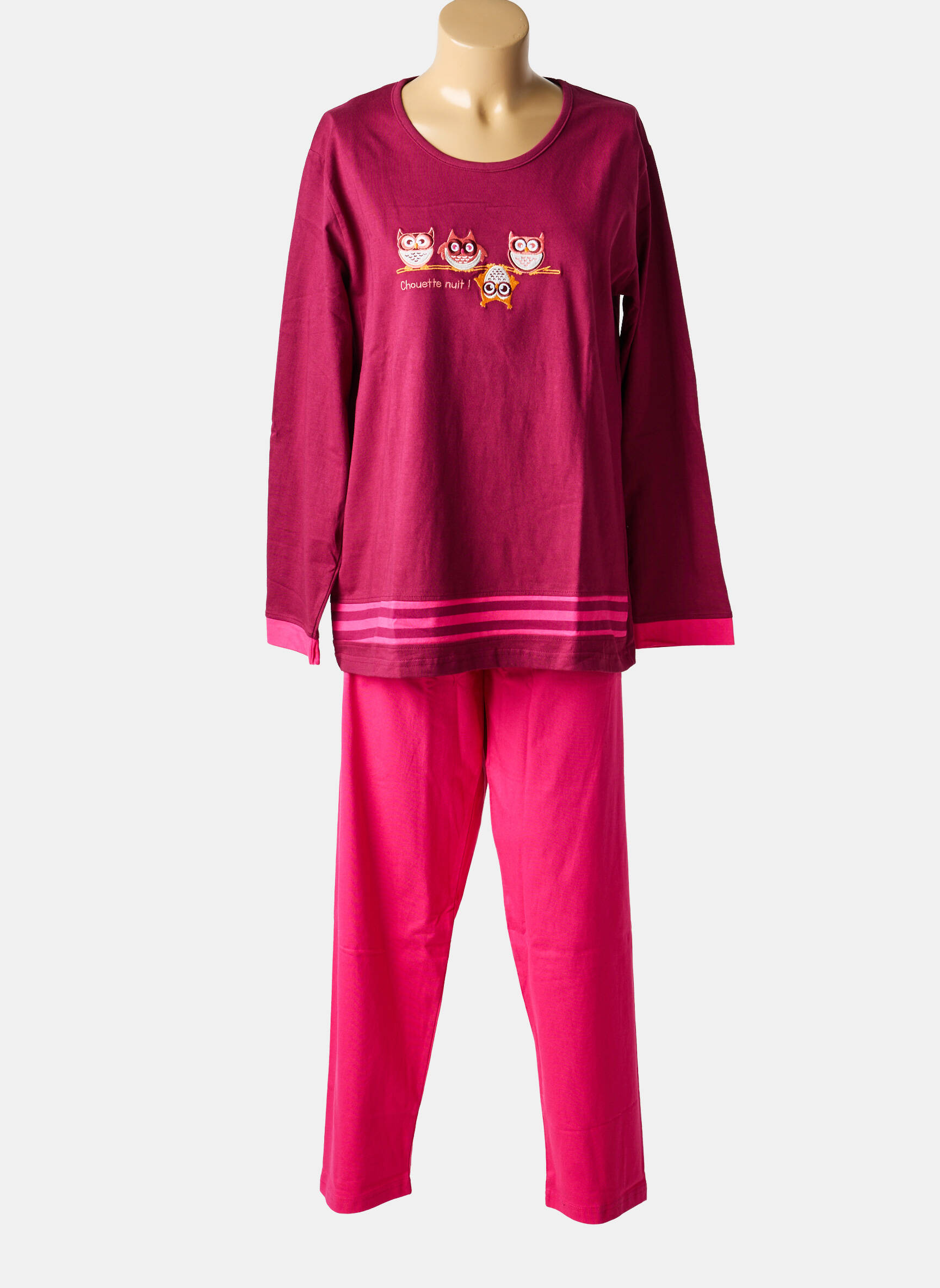 Pijama țesătură jerseu roșu ROSE POMME femeie