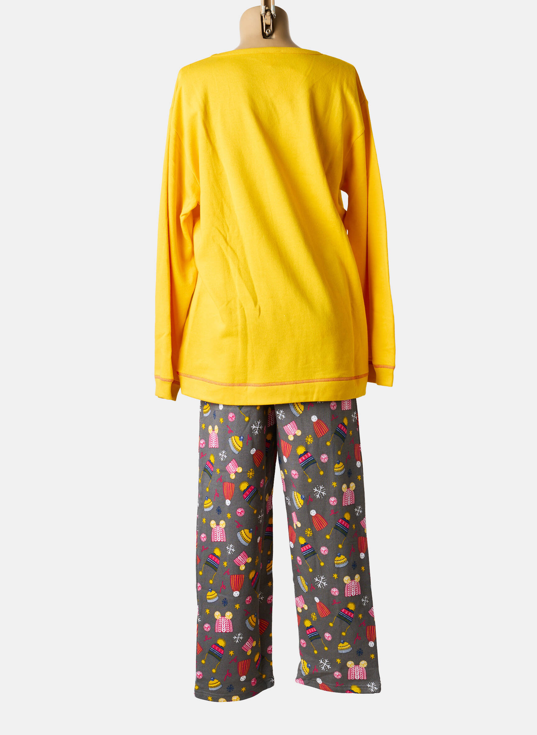 Pijama țesătură jerseu galben ROSE POMME femeie