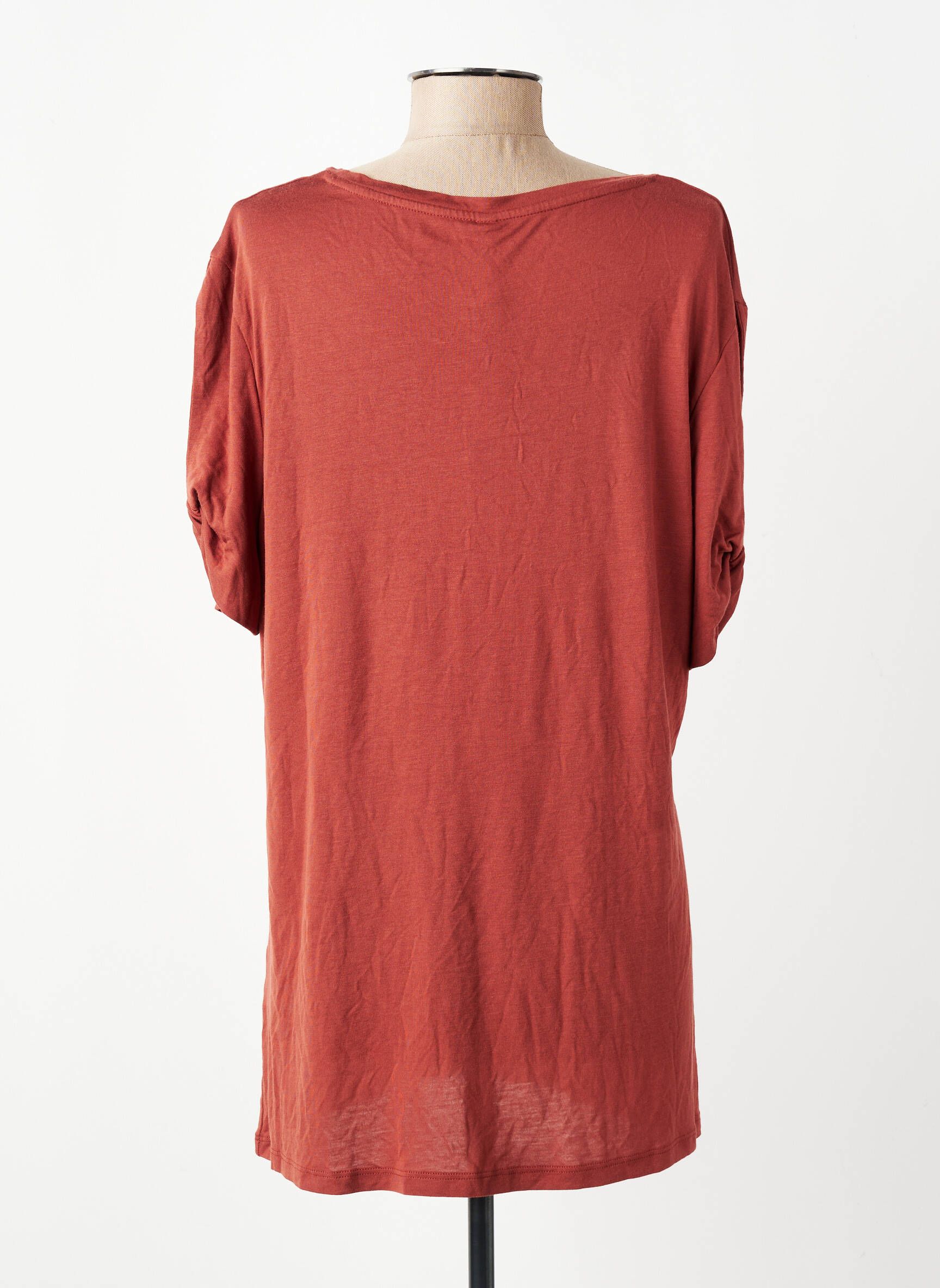 Tricou elasticitate mâneci scurte portocalie SUMMUM femeie