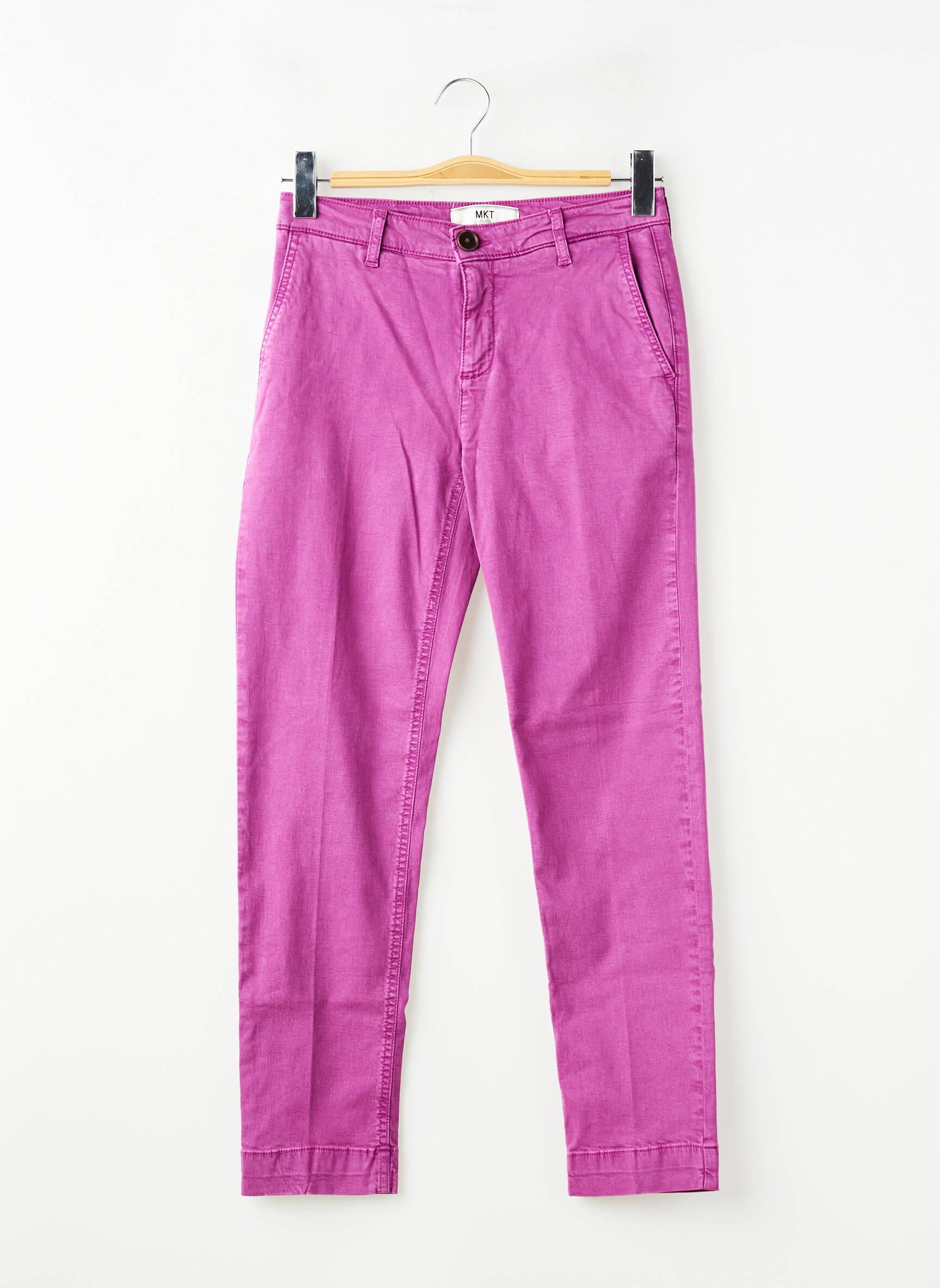 Pantalon chino elasticitate mărime normală violet MKT STUDIO femeie