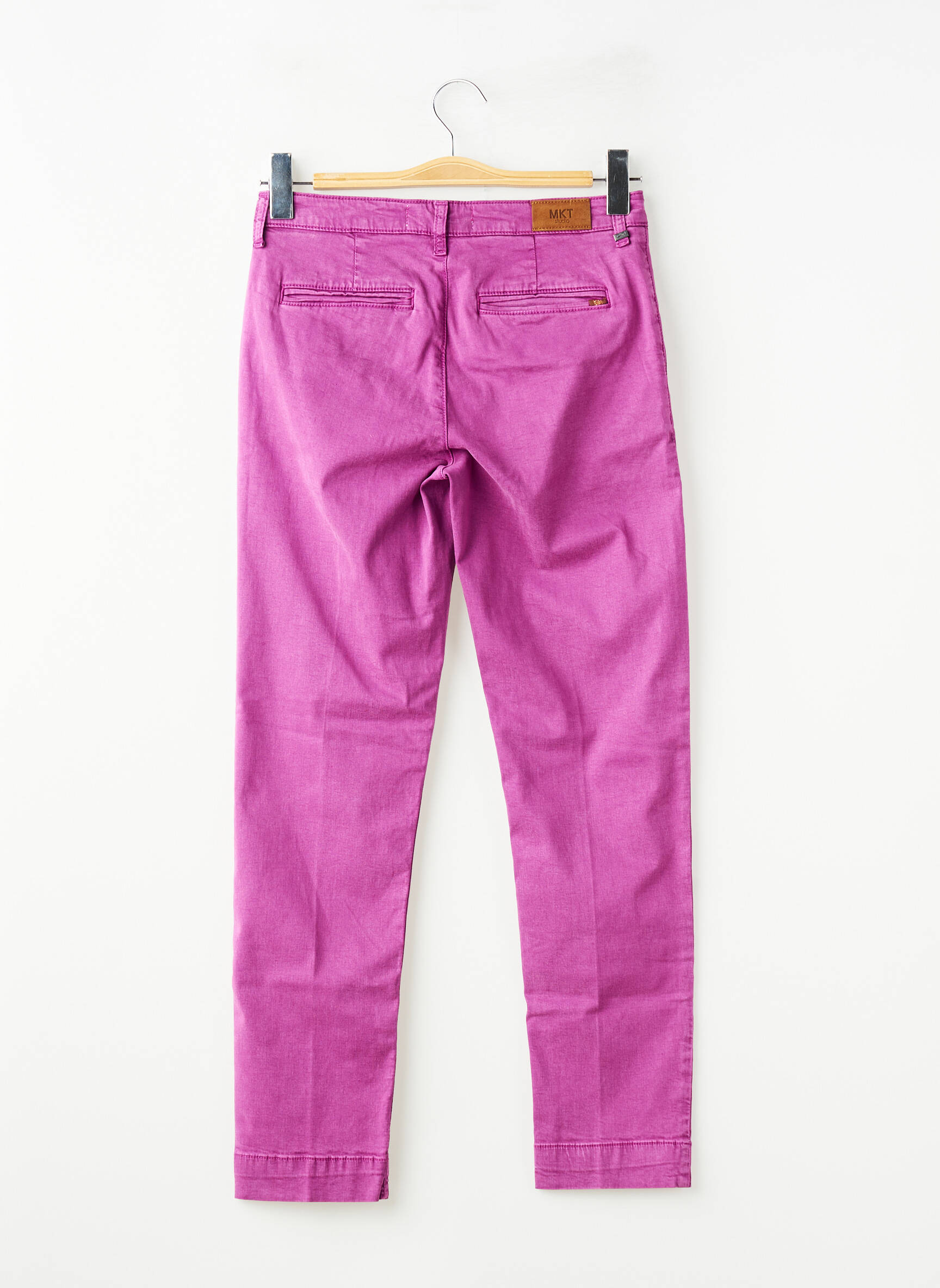 Pantalon chino elasticitate mărime normală violet MKT STUDIO femeie