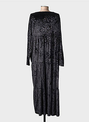 Rochie lungă mâneci lungi mâneci lungi negru PIMENT ROUGE femeie