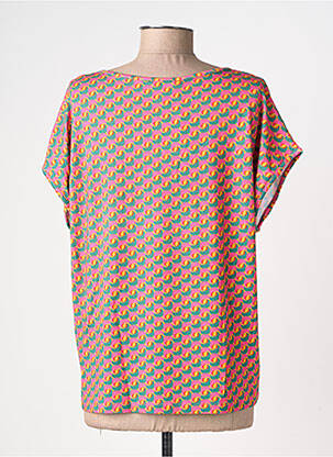 Tricou imprimeu fantezie mâneci scurte roz PRINCESSE NOMADE femeie