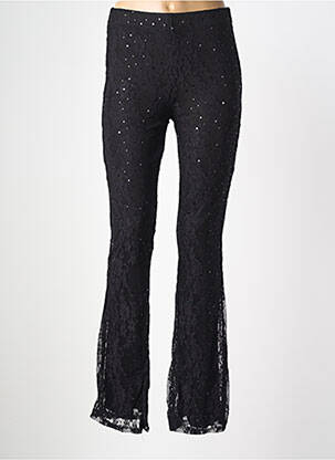 Pantalon slim talie elastică mărime normală negru LOVIKA femeie