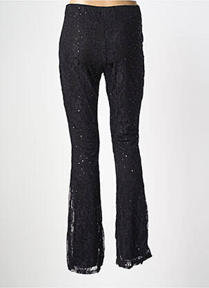 Pantalon slim talie elastică mărime normală negru LOVIKA femeie