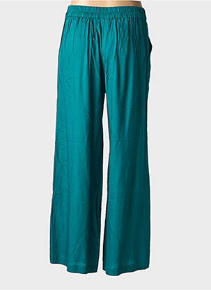 Pantalon larg țesătură poplin mărime normală verde PRINCESSE NOMADE femeie