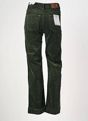 Pantalon drept elasticitate talie înaltă verde KAROSTAR femeie