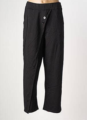 Pantalon drept elasticitate mărime normală negru MINA ROSA femeie