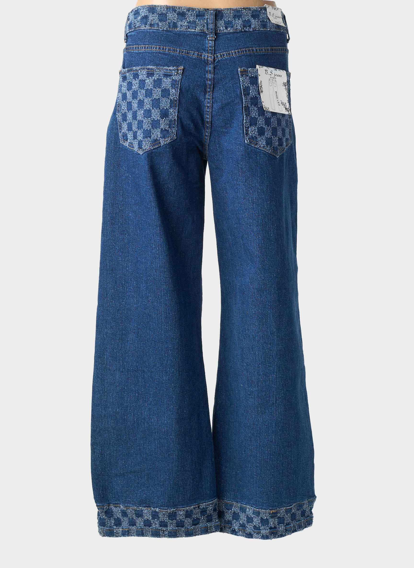 Blugi cu croială largă mărime normală mărime normală albastru BS JEANS femeie