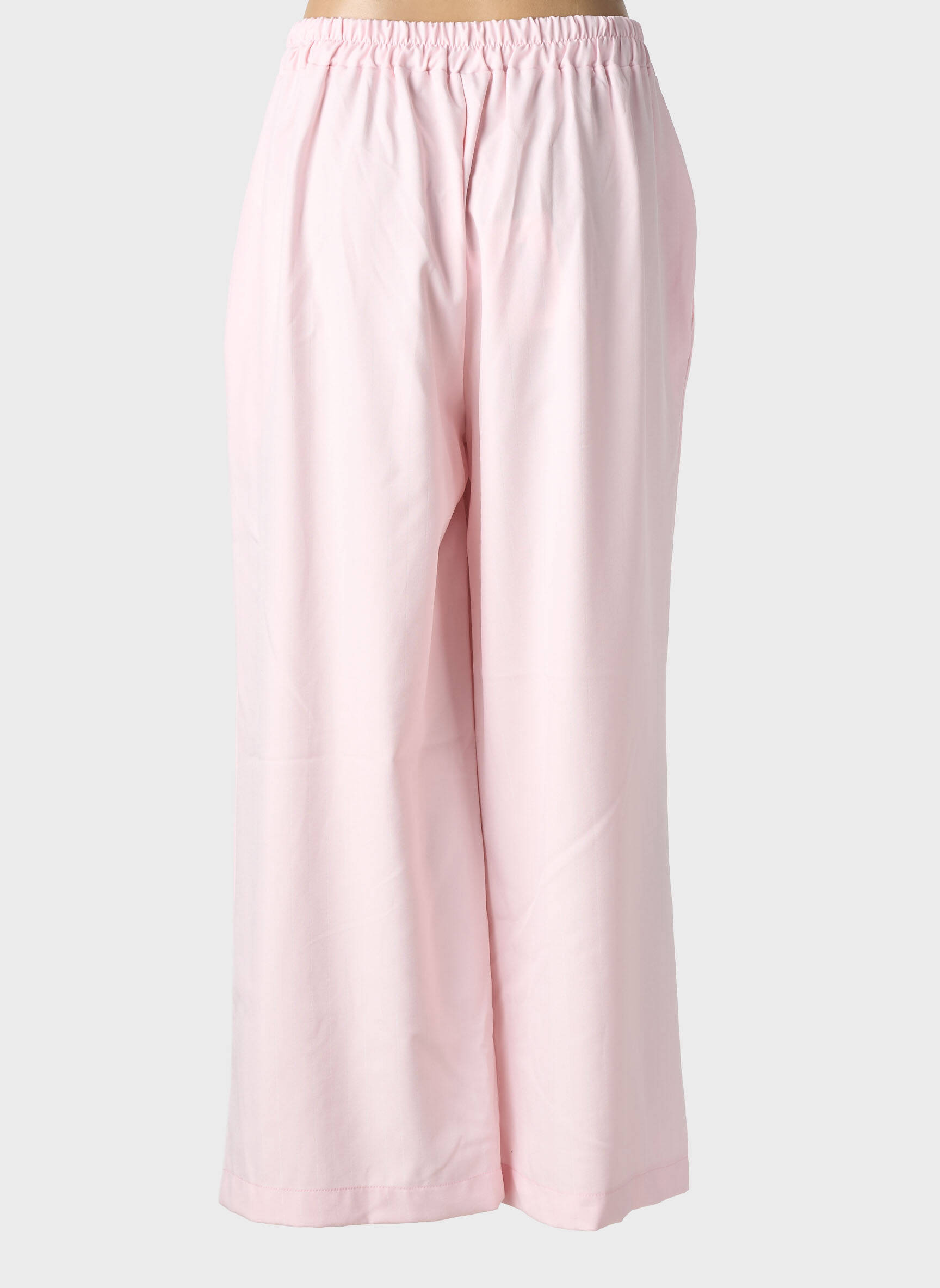 Pantalon larg mărime normală mărime normală roz C'MELODIE femeie