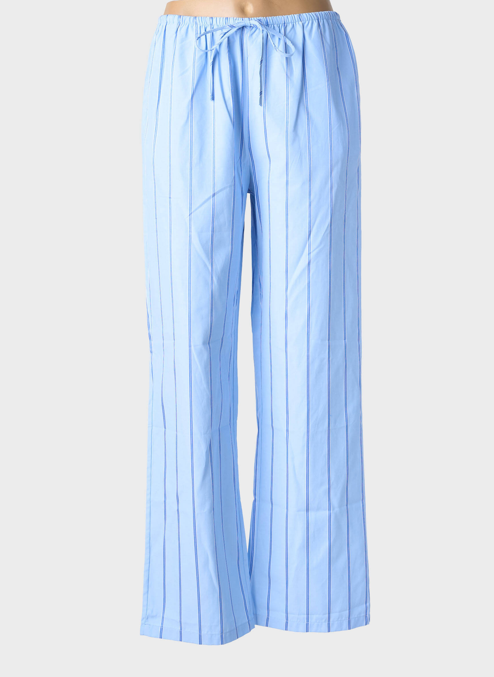 Pantalon evazat talie elastică mărime normală albastru IN APRIL 1986 femeie