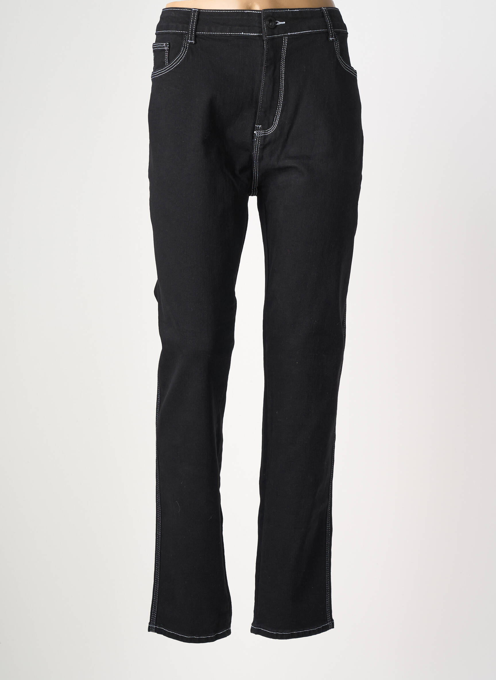 Blugi cu croială slim elasticitate mărime normală negru BS JEANS femeie